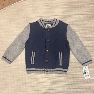 Stylish Blue and Gray Kids Sweater